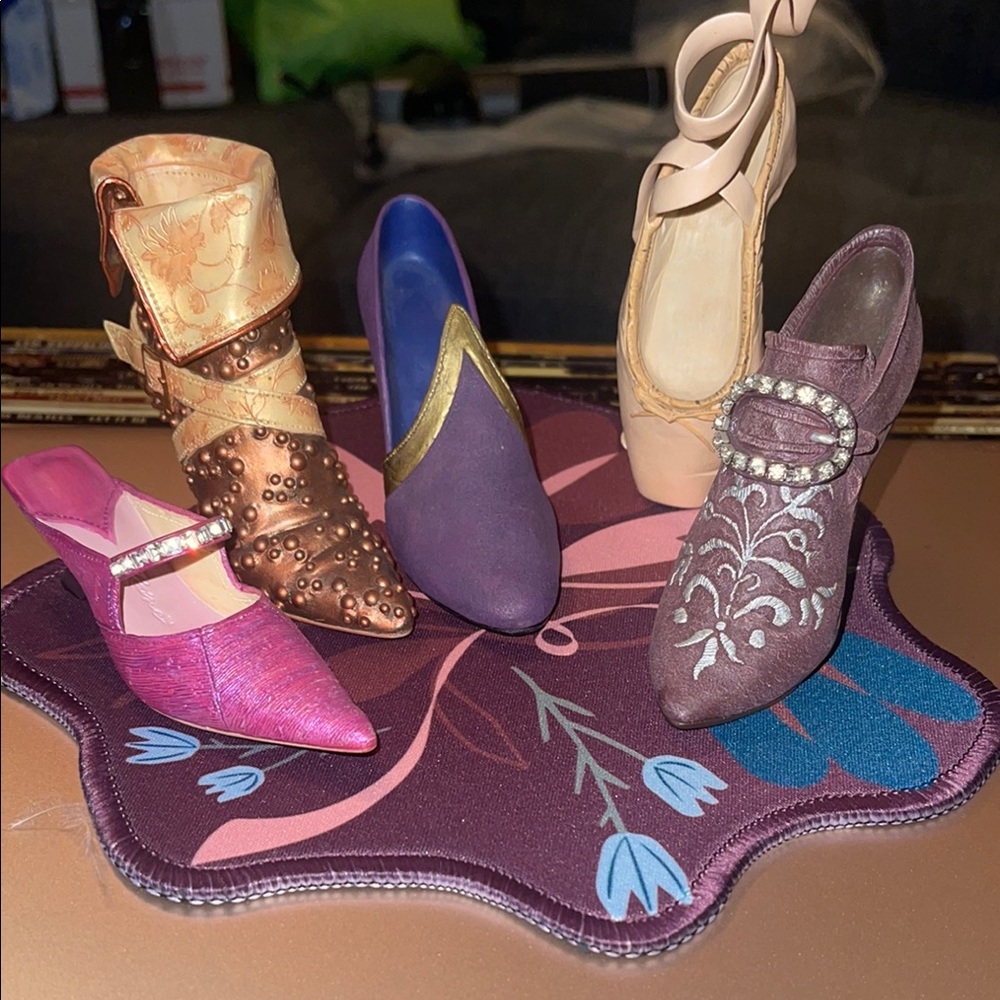 Just The Right Shoe Brown and Purple Heels